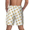 thumbnail image 2 of Lsque Mens Swim Trunks Cute Duck Diver Pattern - Bathing Suit Compression Liner - Beach Swim Shorts Swimwear - (S-3XL) - Stretch Quick Dry -3X-Large, 2 of 9