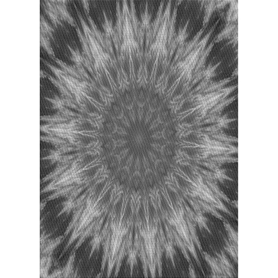 Ahgly Company Indoor Rectangle Patterned Gray Wolf Gray Area Rugs, 2' x 4'