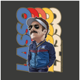 thumbnail image 2 of Ted Lasso Cartoon Coach Lasso Crew Neck Short Sleeve Charcoal Men's T-shirt-XXL, 2 of 3
