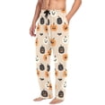 thumbnail image 2 of FORMRS Mens Pajama Pants with Pockets Sleepwear Lounge Bottoms Sizes S-2XL, Beige Halloween Pumpkin, 2 of 7