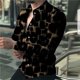 thumbnail image 1 of Camisas hawaianas deslumbrantes, camisas de moda para hombre, blusas playeras de manga larga, ropa para hombre, camisas casuales de un solo pecho, camisas para hombre, 1 of 6