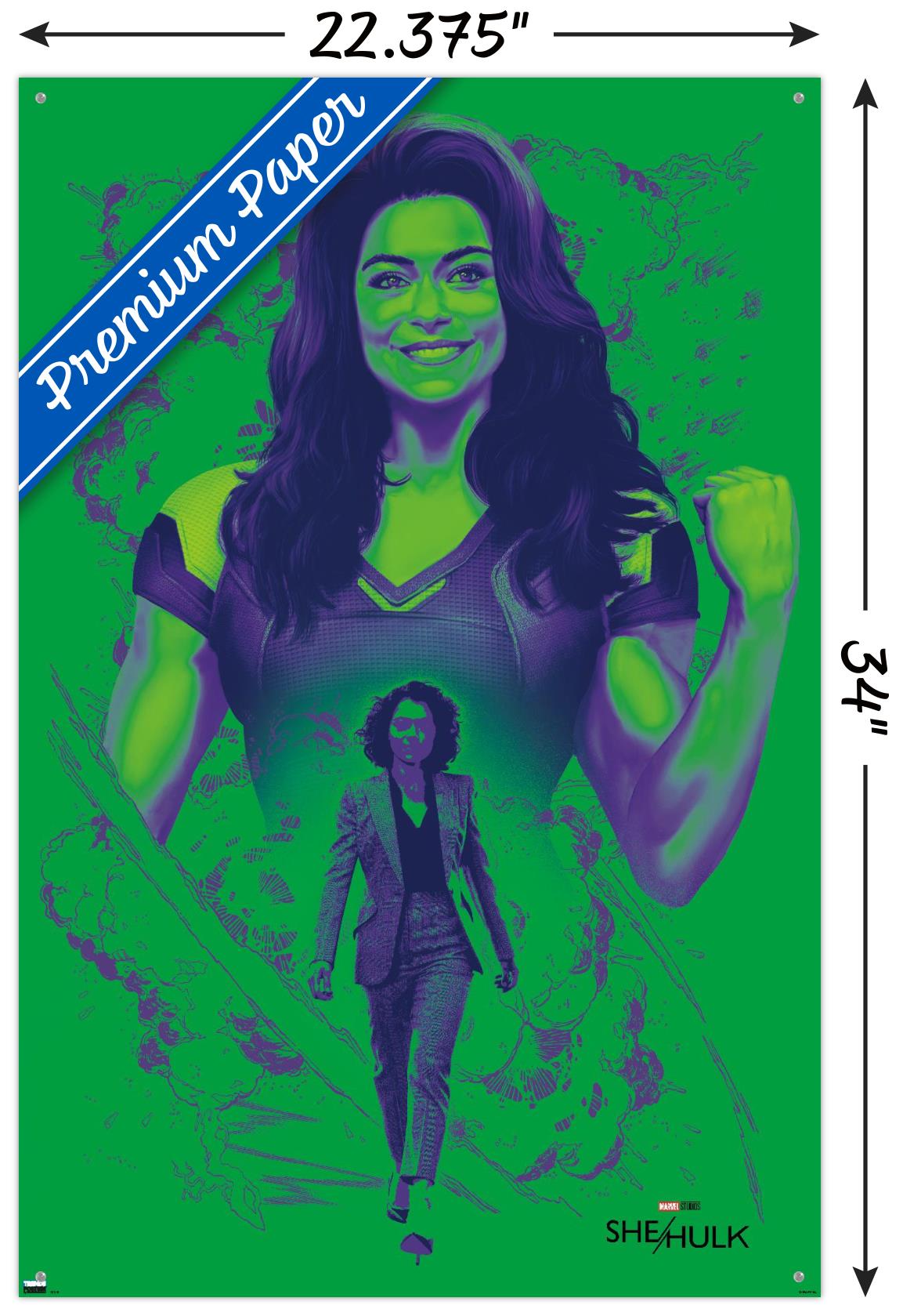 Marvel She-Hulk - Pose Wall Poster with Pushpins, 22.375" x 34"