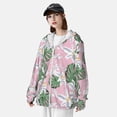 thumbnail image 4 of Pofeuu Lilies Flowers Print Sun Protection Outdoor Lightweight Full Zip UV Cooling Hoodie Long Sleeve Summer Clothing for Outdoor Hiking-3X-Large, 4 of 5
