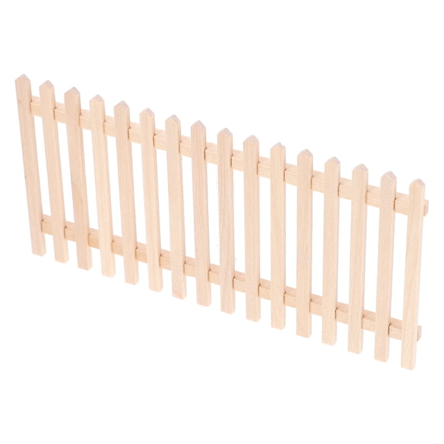 KONTONTY Mini Fence For Garden Wooden Decorative Miniature Garden Creation Handmade Fence 1Pack