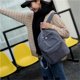 thumbnail image 5 of Sonducket de pana contenedor multiusos Universal mujeres hombres Color sólido estudiante mochilas accesorios de ropa bolsas de almacenamiento Mochilas Gris, 5 of 6