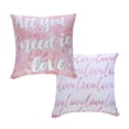 thumbnail image 1 of Cojín Decorativo Estándar Love Rosa Colchas Concord Colchas Concord Love, 1 of 2