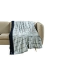 thumbnail image 2 of Chaps Faux Fur Plush Soft Ribbed Throw - 50" X 70", Navy, 2 of 5