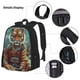 thumbnail image 3 of Fotbe Pond Meditating Tiger Set Escolar 3 en 1 para Niños - Mochila Duradera con Lonchera Aislante y Estuche para Lápices - Mochila Escolar para Niños y Niñas, 3 of 7