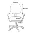 thumbnail image 4 of Housses de chaise Rotatives lavables universelles pour chaise de bureau d'ordinateur, 4 of 4