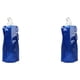 thumbnail image 1 of Eigraketly Botellas de agua para divertirse al aire libre: manténgase hidratado en cualquier lugar Botella de agua plegable de PE única Botella azul oscuro 480ml 2Conjunto, 1 of 6