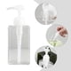 thumbnail image 4 of Paquete de 2 dispensadores de botellas con bomba, dispensadores de loción de plástico cuadrados, botellas vacías con bomba de loción, recipientes vacíos rellenables para líquidos, 4 of 7