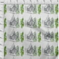 thumbnail image 3 of oneOone Polyester Lycra Light Green Fabric Monuments Travel Sewing Fabric By The Yard Printed Diy Clothing Sewing Supplies 56 Inch Wide, 3 of 4