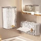 thumbnail image 5 of Caja dispensadora de papel higiénico para baño montada en pared | Instalación sin taladro ni perforación | Organizador para baño, oficina y hogar | Plástico | Verde/Blanco | 8.5x4.9x4.1 pulgadas | 1, 5 of 8