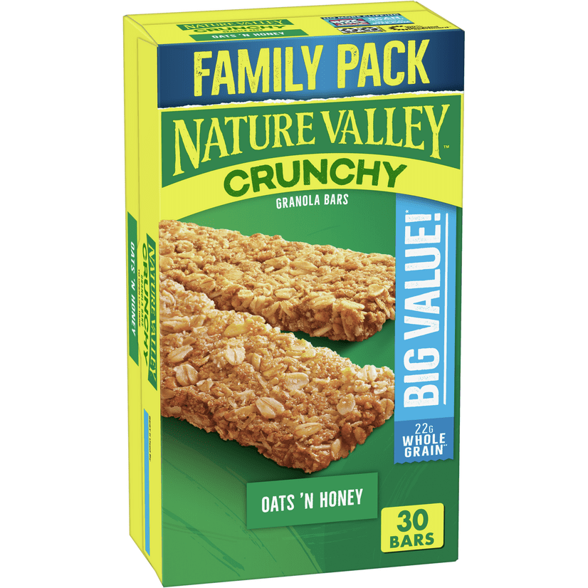 Nature Valley Granola Bars, Crunchy, Oats n' Honey, Family Pack, 15 ct