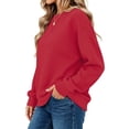 thumbnail image 4 of SPROUTOP Sweatshirt for Women Long Sleeve Crew Neck Pullover Loose Ladies Winter Tops, 4 of 9