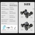 thumbnail image 2 of Off Road Vehicle RC Car For Kids 2.4 RC Stunt Car Rotation Remote Control Gesture Sensor Toy With LED Lights For Boys 8 12 Surprise, 2 of 7