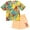 Multicolor / orange, variant on Sesame Street Elmo Cookie Monster Big Bird Toddler Boys T-Shirt and Shorts Outfit Set Multicolor / Orange 4T
