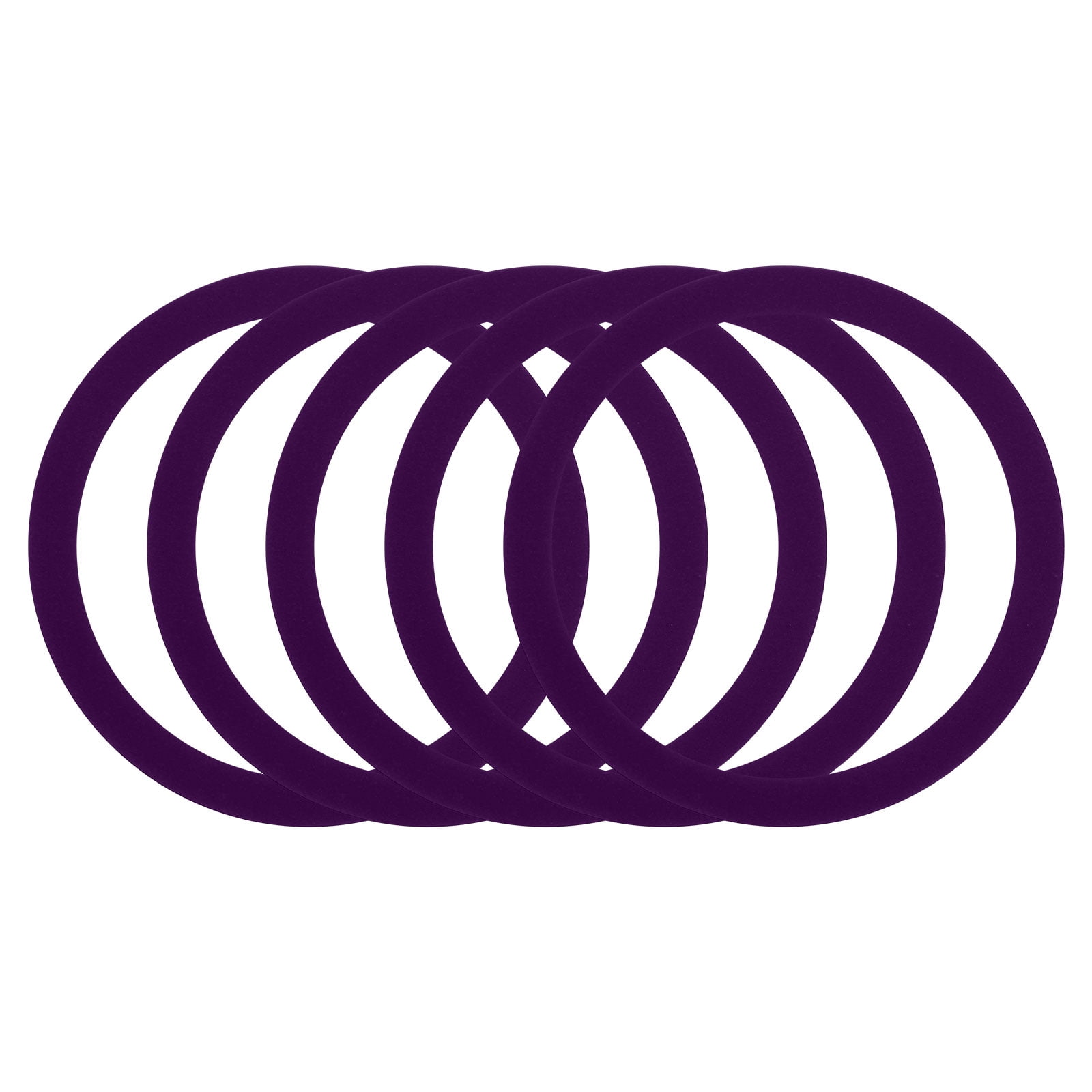 5Pcs Magnetic Adapter Ring, Magnetic Wireless Charger Conversion Kit, Purple