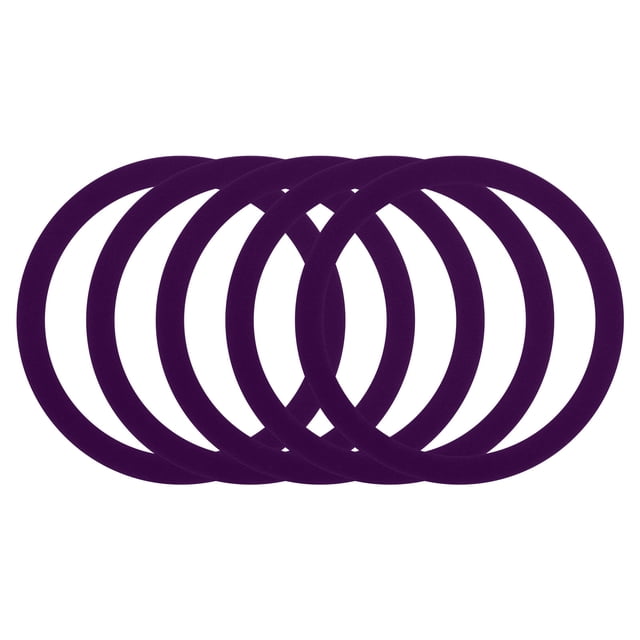 5Pcs Magnetic Adapter Ring, Magnetic Wireless Charger Conversion Kit, Purple