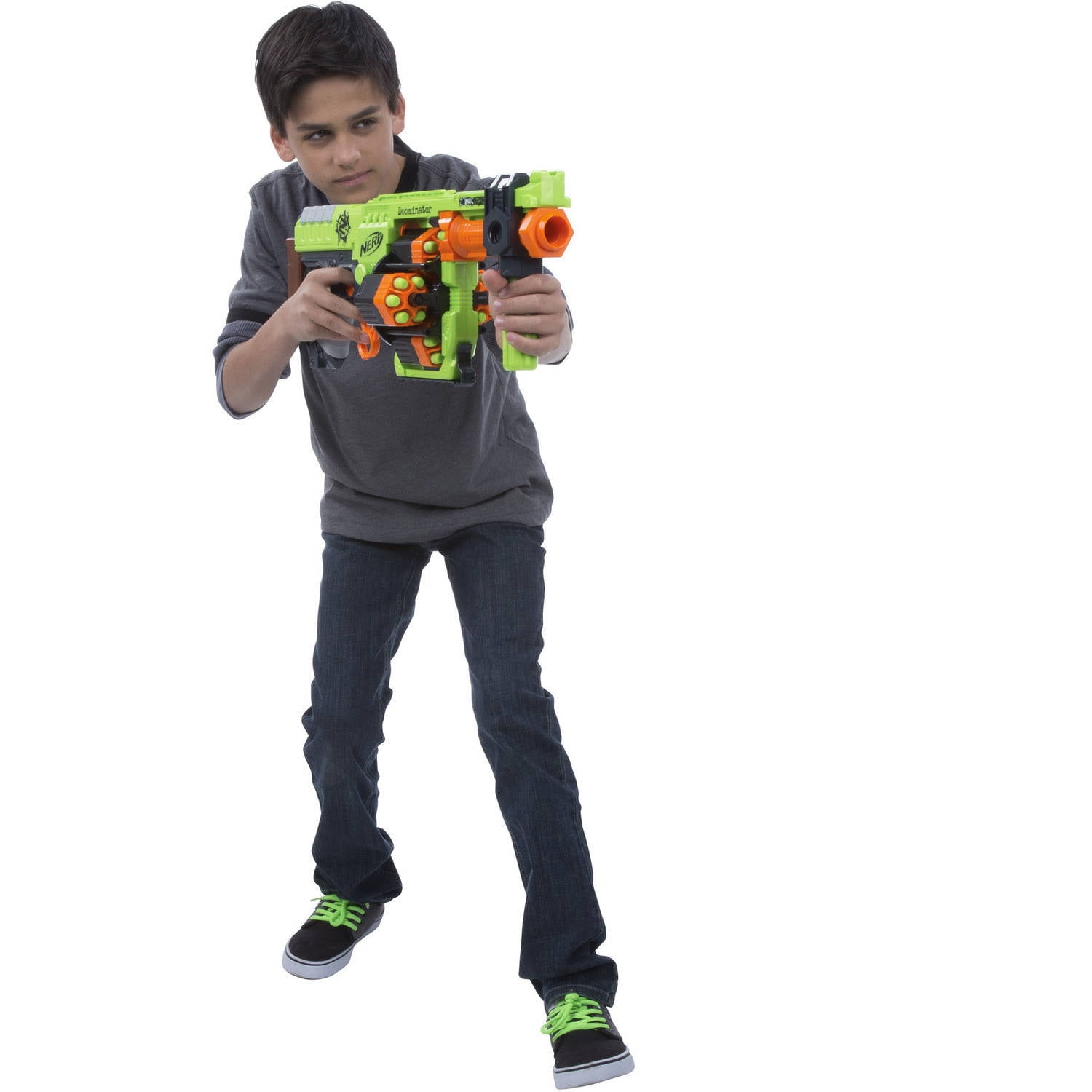 Nerf Zombie Strike Doominator! Épica Shotgun Estilo Minigun 