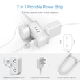 thumbnail image 4 of Regleta de alimentación TESSAN Travel de 3 pies con 4 salidas, 3 USB (1 USB C), 4 of 8