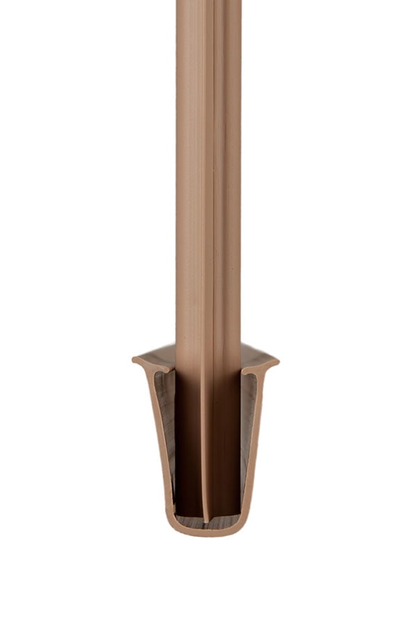 Maximum Privacy Beige SoliTube Slats™ for 4ft Chain Link Fence