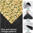 thumbnail image 3 of White Flower Leaves Yellow Pattern Kitchen Rugs Sets Of 3,Kitchen Runner Rugs Non Skid Washable,Decorative Kitchen Floor Mats for Kitchen,Sink,Laundry,17"x30"+ 17"x47" + 17"x59", 3 of 6