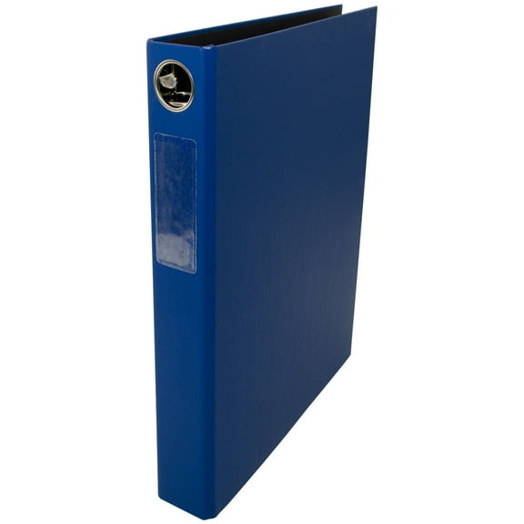 A4 Binder Turned Edge Panel Featuring a 1" Straight-D 4-Ring Blue