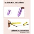 thumbnail image 4 of No Bend Hair Clips, 60 Pcs No Crease Hair Clips, 2.3in Makeup Hair Clips, Duck Billed Hair Clips for Styling Sectioning, Creaseless Hair Styling Clips (6 Colors), 4 of 6