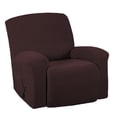 thumbnail image 4 of Housse de Fauteuil Inclinable 1 Pce en Jacquard Doux à Haute Extensibilité, Housse de Sofa, Housse de Fauteuil Inclinable Bronze, 4 of 8