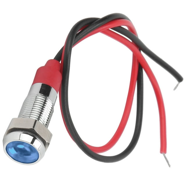 LED Indicator Light, 6V 1A Waterproof Indicator Light 6mm Indicator Light for Car Truck Ship