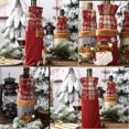 thumbnail image 3 of Juego de fundas para botellas de vino de Navidad para Navidad, bodas, cumpleaños, vacaciones, decoración de mesa de comedor Namotu CPB-CJZ478, 3 of 5
