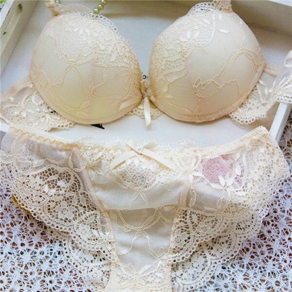 transparent bra set