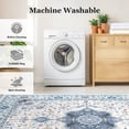 thumbnail image 4 of CHITOOMA 6'x9' Area Rugs for Living Room, Boho Machine Washable Stain Resistant Non-Shed Carpet, Floral Area Rug with Non-Slip Backing for Bedroom, Dining Room, Dorm, Office, 4 of 8