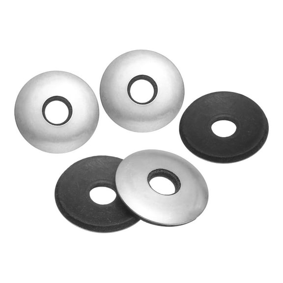 50Pack 5/16" x 1" Sealing Washers, 304 Stainless Steel  EPDM Bonded Neoprene Rubber Washers for Screws Bolts, Silver&Black