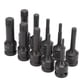 thumbnail image 2 of Drive Socket Bit Impact Socket Drive Bit Cr-mo Socket Tool Auto Repair Tool 10Pcs Square Socket Set 1/2in Drive Screwdriver Bit CRMO Impact M5M18 Tool 78mm Length W/Storage Box, 2 of 7