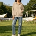 thumbnail image 6 of Perfectbot Women's Zip Up Hoodie Long Sleeve Fall Winter Sweatshirt Jacket with Pockets Casual Outerwear, 6 of 9