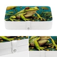 thumbnail image 4 of Frog PU Leather Necklace Holder with Removable Compartment and Portable Organizer Box Jewelry Display Case Jewelry Boxes, 4 of 6