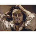 thumbnail image 1 of The Desperate Man SelfPortrait by Gustave Courbet, Unframed Photographic Print Wall Art Sold by ArtCom, 1 of 4