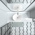 thumbnail image 4 of Sinber 16" x 13" Oval Ceramic Bathroom Vanity Vessel Sink Above Counter Basin, 4 of 16