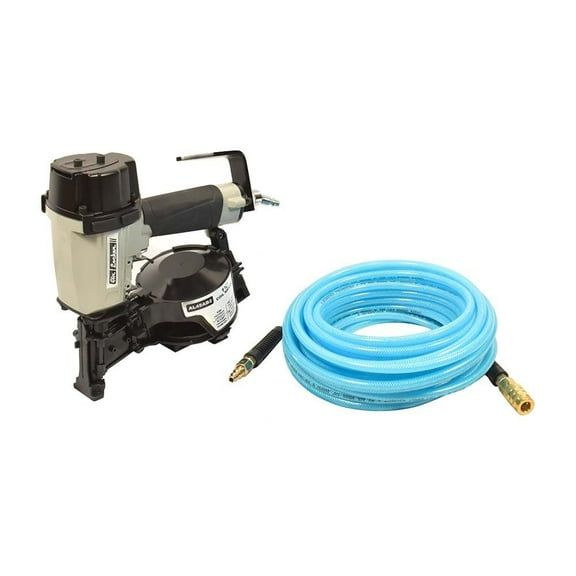 Air Locker AL45AB2K 1-3/4 Inch Coil Roofing Nailer, Hook & 1/4 Inch x 50 FT Polyurethane Hose Kit