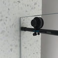 thumbnail image 3 of 6076 Brushed Gold Frameless One Fixed and One Shifted Shower Door, 3 of 6