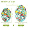 thumbnail image 2 of Cartoon Cats and Fruit 3 Pack Dish Sponges Bulk Natural Sponges Compressed Sponges Non-Scratch for Kitchen Cleaning Dishes, 2 of 7