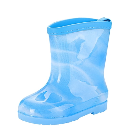Splozh Girls Rain Boots Girl Shoes Rain Boots Cartoon Children Rain Boots Boys and Girls Rain Boots Water Rubber Shoes Purple,2.5-3 Years