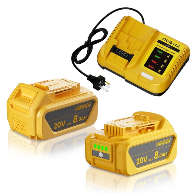 Batería Bonacell 20V Max 8.0Ah Paquete de 2 para Herramientas Dewalt