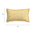 thumbnail image 6 of Fab Habitat Indoor/Outdoor Lumbar Pillow Made from Recycled Polyester Yarn - Double Sided, Stain Resistant, Machine Washable - Boho - Patio, Deck, Porch, Living Room - Rio - Yellow - (14" x 24"), 6 of 9