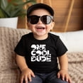 thumbnail image 2 of One Cool Dude Dino 1st Birthday Shirt for Baby Boys First Birthday Cake Smash Outfit Black Shirt 12 Months, 2 of 3
