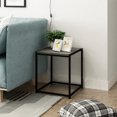 thumbnail image 2 of Furinno Camnus Side Table, Grey End Table with Metal Frame, Square Open Frame Night Stand, Bedside Table, Easy Assembly, for Living Room, Bedroom, Grey Oak, 2 of 5