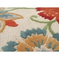 thumbnail image 2 of EORC Ivory Hand-Tufted Wool Transitional Spring Garden Rug, 4' Round, 2 of 4