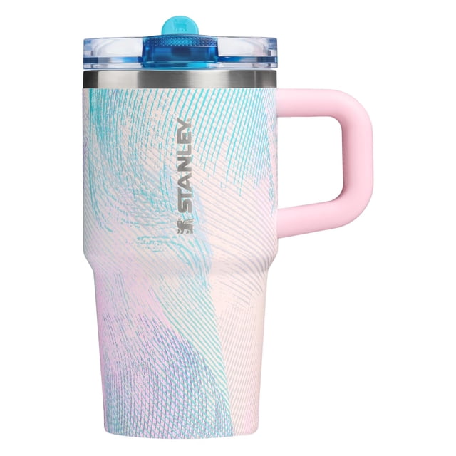 Vaso STANLEY Quencher ProTour Flip Straw 590ml con forma de penacho de cristal marino